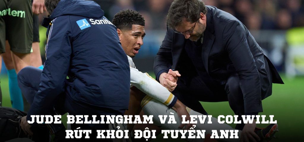 Jude Bellingham và Levi Colwill rút khỏi đội tuyển Anh